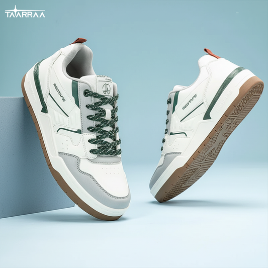 White & Teal Trainers