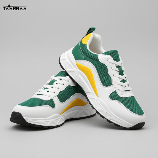 Green & Yellow Street Sneakers